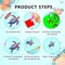 Ocean Diamond Art Wind Chimes Kit for Adults – 6 DIY Sea Animal Suncatchers, Double-Sided Gem Painting, Perfect Gifts for Mom